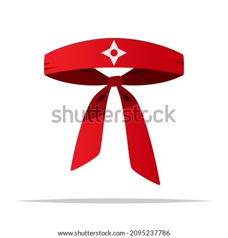Ninja headband vector isolated illustration Foto stock © 