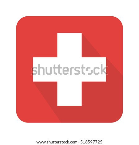 First aid flat design icon