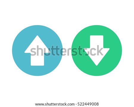 Up and down arrow icon vector
