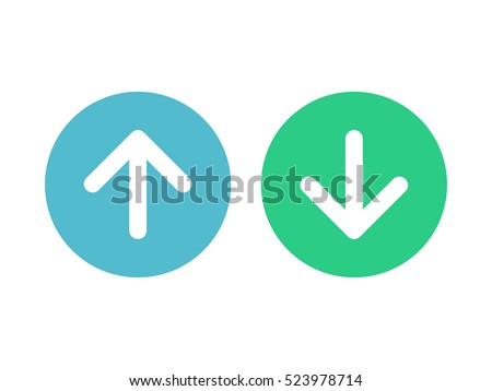 Up and down arrow vector