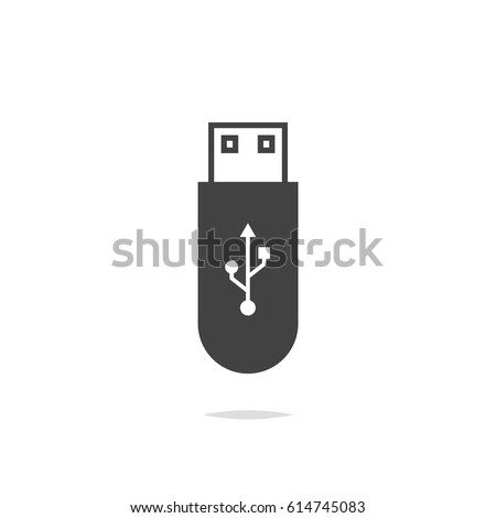 USB flash drive icon vector