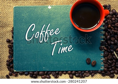 coffee background and \