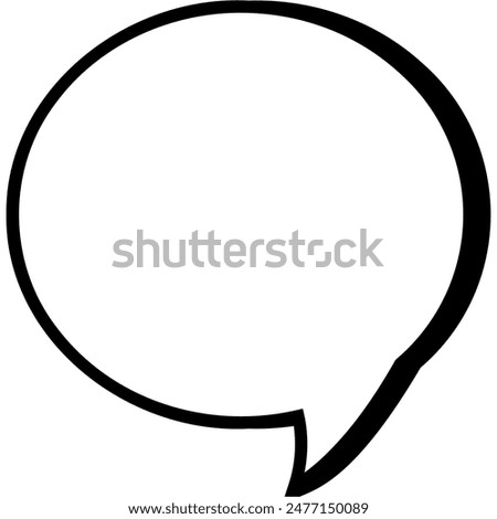 Comic Speech Bubble. Talk Bubble. Cloud Speech Bubble Icon