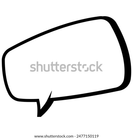 Comic Speech Bubble. Talk Bubble. Cloud Speech Bubble Icon