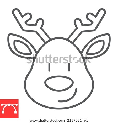 Rudolph Outline Cliparts 