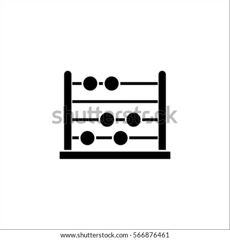 School abacus solid icon, education and school element, math vector graphics, a filled pattern on a white background, eps 10.