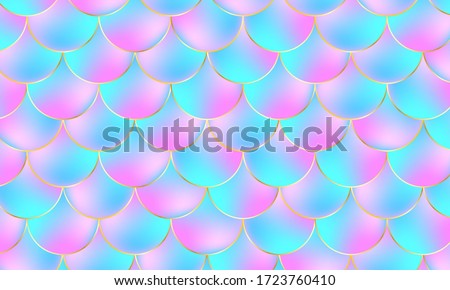 Premium Vector  Mermaid scales. fish squama. pink seamless pattern. color  illustration. watercolor background. scale print.