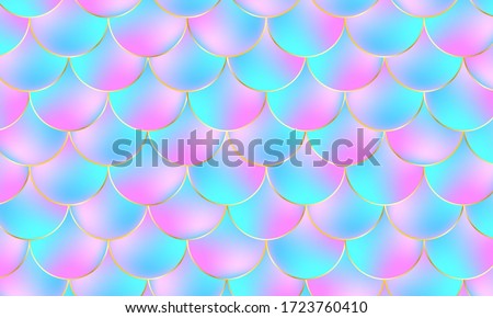 Premium Vector  Mermaid scales. fish squama. pink seamless pattern. color  watercolor background. scale print.