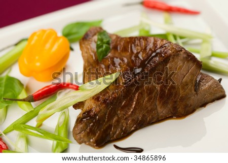 Triangle beef steak