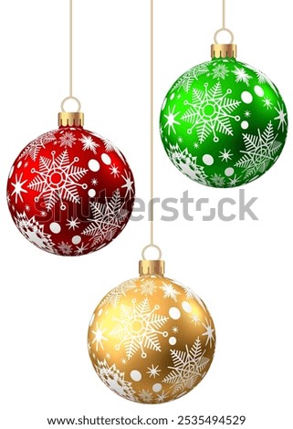 Similar – Image, Stock Photo Red Christmas ball at the fir tree | In the background the blurred lights of the Christmas tree