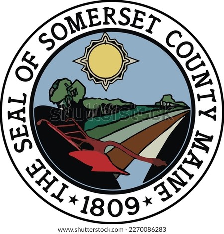 SEAL OF SOMERSET COUNTY MAINE USA