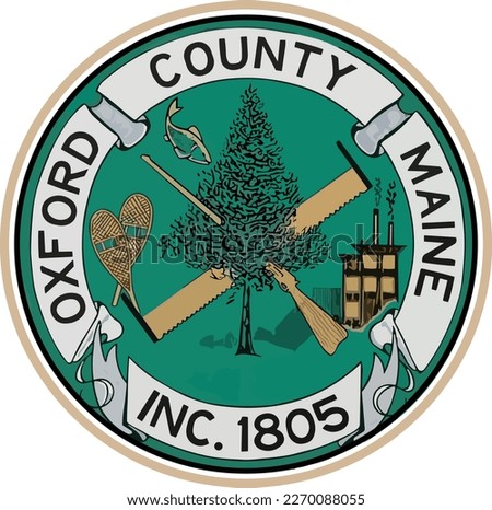 SEAL OF OXFORD COUNTY MAINE USA