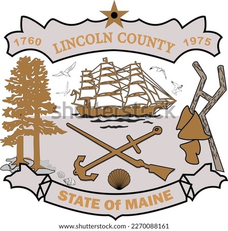 SEAL OF LINCOLN COUNTY MAINE USA
