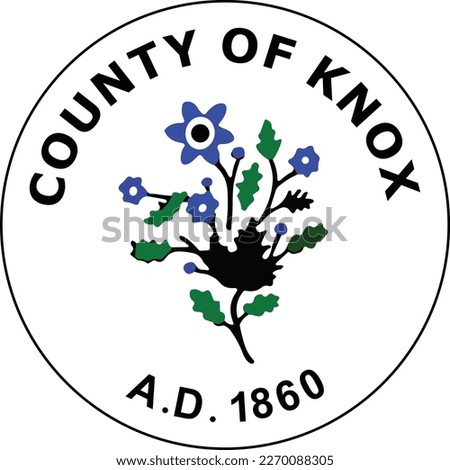 SEAL OF KNOX COUNTY MAINE USA