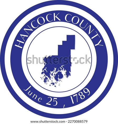 SEAL OF HANCOCK COUNTY MAINE USA