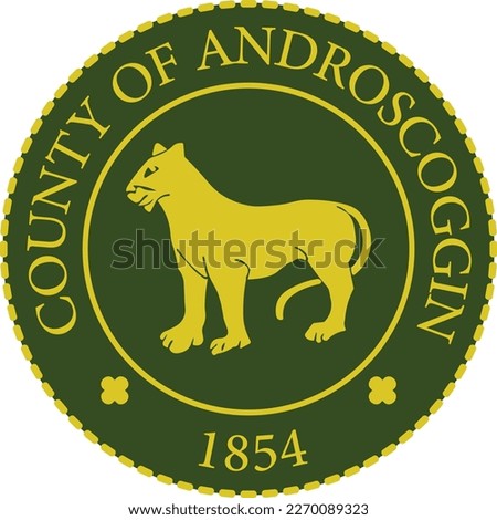 SEAL OF ANDROSCOGGIN COUNTY MAINE USA