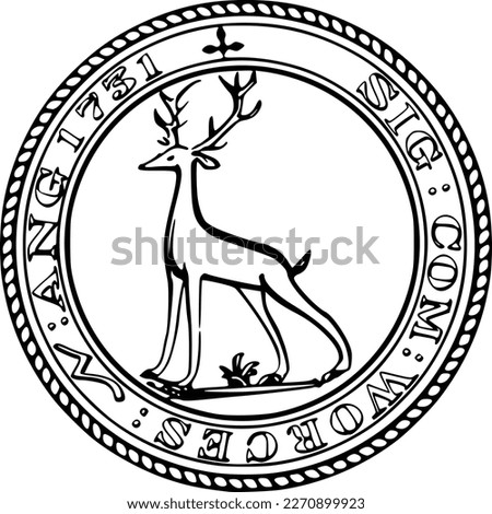 SEAL OF WORCESTER COUNTY MASSACHUSETTS USA