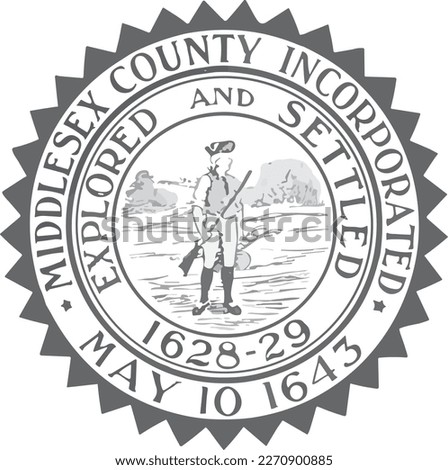 SEAL OF MIDDLESEX COUNTY MASSACHUSETTS USA