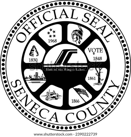 SEAL OF SENECA COUNTY NEW YORK USA