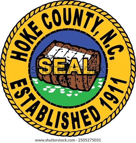 SEAL OF HOKE COUNTY NORTH CAROLINA USA