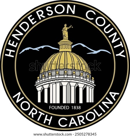 SEAL OF HENDERSON COUNTY NORTH CAROLINA USA