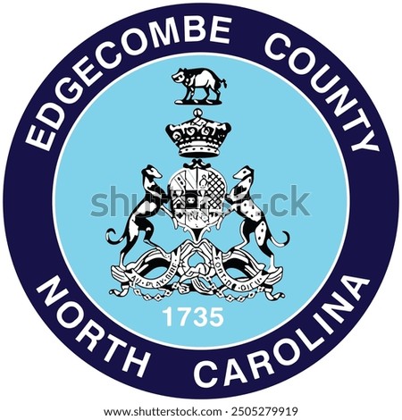 SEAL OF EDGECOMBE COUNTY NORTH CAROLINA USA