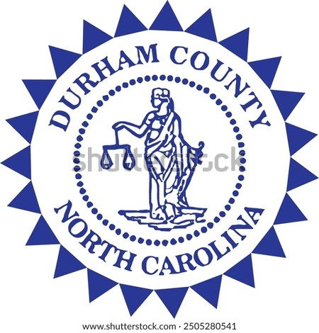 SEAL OF DURHAM COUNTY NORTH CAROLINA USA