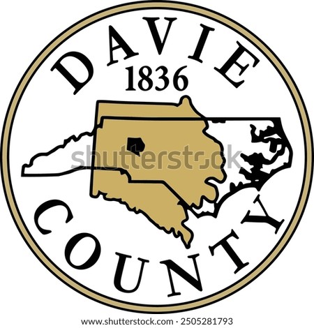 SEAL OF DAVIE COUNTY NORTH CAROLINA USA