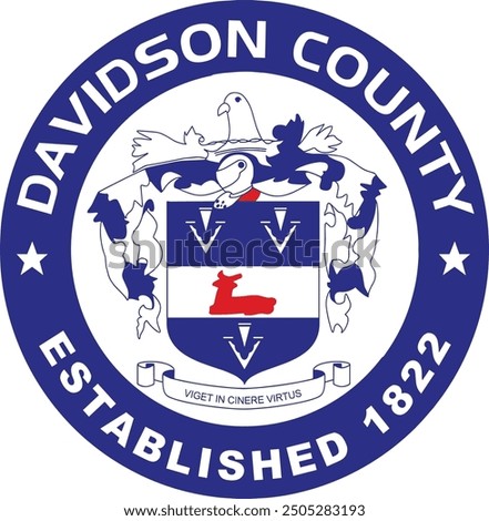 SEAL OF DAVIDSON COUNTY NORTH CAROLINA USA