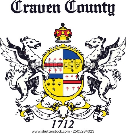 SEAL OF CRAVEN COUNTY NORTH CAROLINA USA