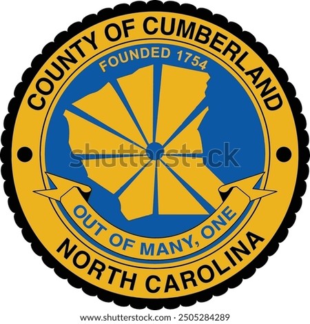 SEAL OF CUMBERLAND COUNTY NORTH CAROLINA USA