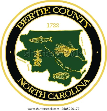 SEAL OF BERTIE COUNTY NORTH CAROLINA USA