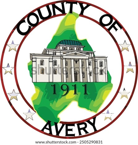 SEAL OF AVERY COUNTY NORTH CAROLINA USA