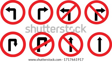 Traffic sign symbol background on road 