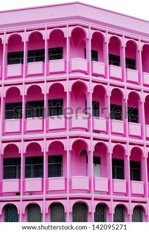 Pink old building