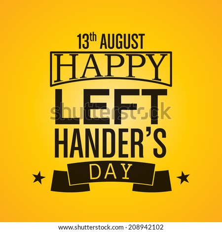 Happy Left-handers Day Background