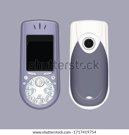 Classic Symbian Mobile Phone - Vector Design