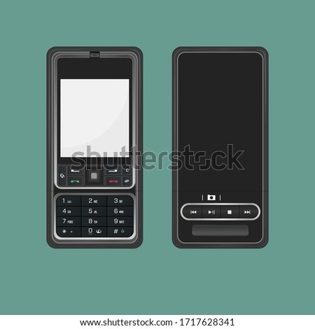 Modern Stylish Mobile Phone - Vector Design