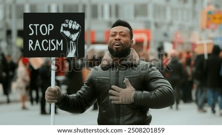 Similar – Image, Stock Photo Racism in America / USA