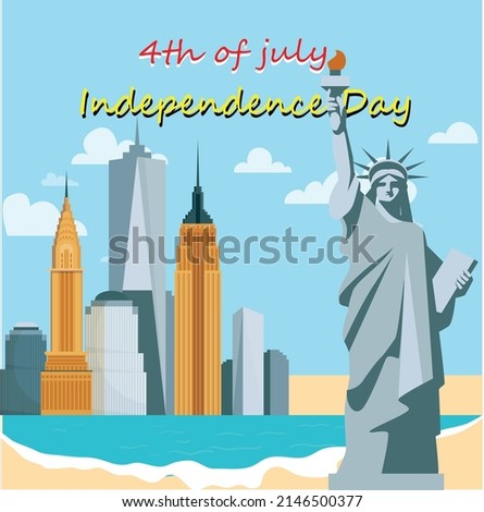 The Statue of Liberty or Statue of Liberty is a great monument. and have sentimental value Just like Independence Day falls on the 4th of July every year.