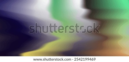 Abstract vector illustration with smooth, wavy gradients. The colors flow vertically in a blurred, organic pattern, transitioning from dark blue and purple on the left to shades of green and brown.