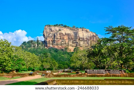 Sigiriya Rock Fortress 5th Centurys Ruined Castle That Is Unesco Listed As A World Heritage Site In Sri Lanka