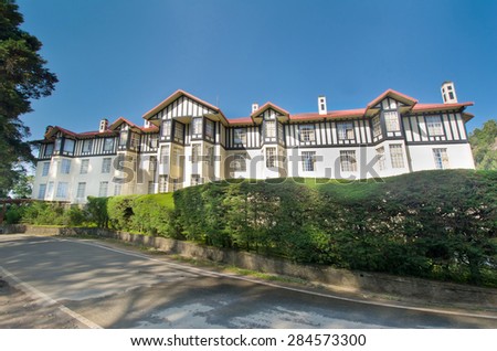 The Grand hotel that was built in the style of an Elizabethan era manor house in nuwara eliya, Sri Lanka