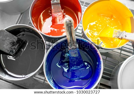 Similar – Image, Stock Photo Machine painted blue