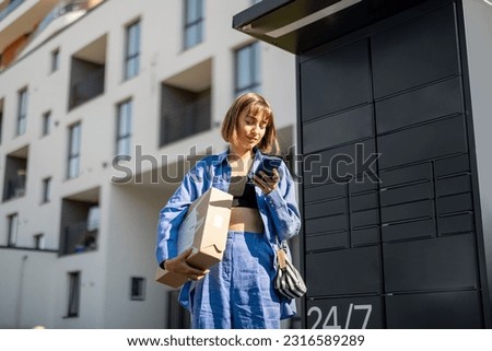 Similar – Image, Stock Photo A person holds home-picked strawberries in his hand in the strawberry field