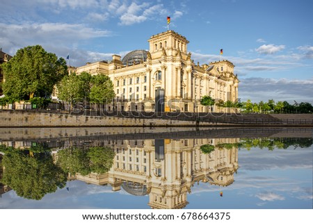 Similar – Image, Stock Photo Reichstag in the morning in autumn II