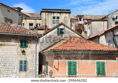 Kotor city, Montenegro, June, 21, 2015, Nobody, ancient town Kotor. included in to UNESCO heritage