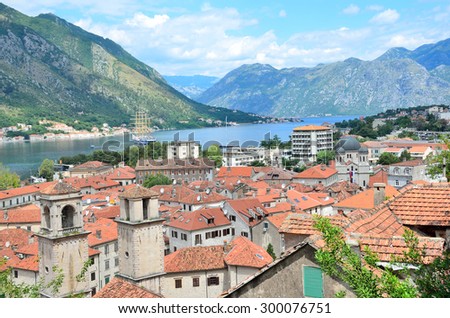Kotor city, Montenegro, June, 21, 2015, Nobody, ancient town Kotor. included in to UNESCO heritage