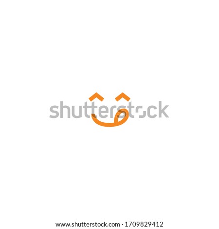 Isolated Face Savoring Food Vector Icon, Emoticon