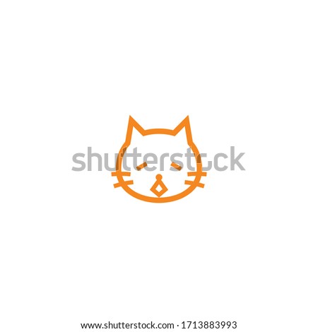 Isolated  Weary Cat Face Emoji, Emoticon, Vector Icon, Pictogram - Vector